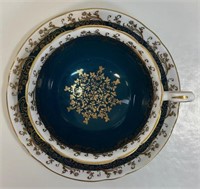 NICE SHELLEY CUP & SAUCER WITH GOLD TRIM