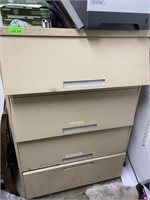 4 Section Lateral Filing Cabinet - 1 Drawer/3