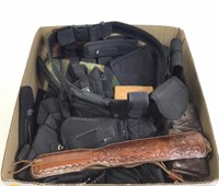 Assorted Holsters, Rifle Strap