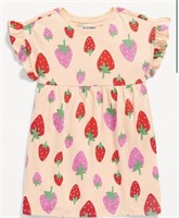 OLD NAVY PRINTED FIT AND FLARE DRESS FOR GIRLS