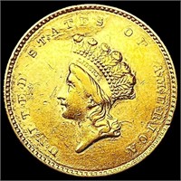 1854 Rare Gold Dollar LIGHTLY CIRCULATED