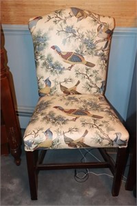 2 Bird upholstered accent chairs