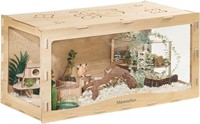 Mewoofun Large Hamster Cage Wooden Hamster Cage