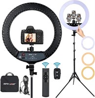 Upgraded 18 inch LED Ring Light with Tripod Stand,