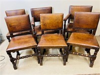 SET OF VINTAGE OAK DINING CHAIRS