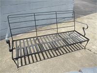 Outdoor Metal Couch with Cushions