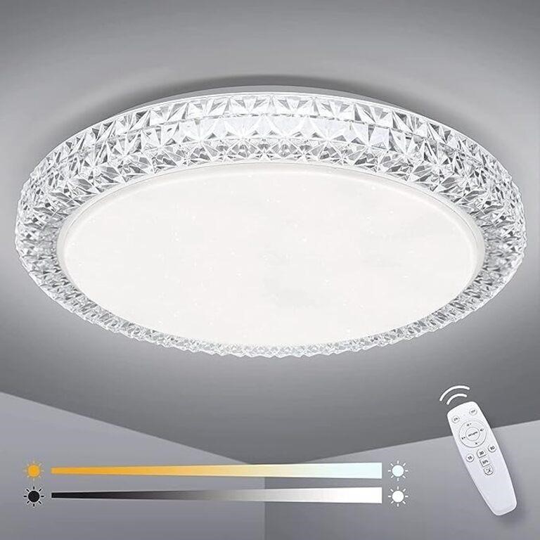 OOWOLF LED Ceiling Light, 40W 15.4 Inch Dimmable