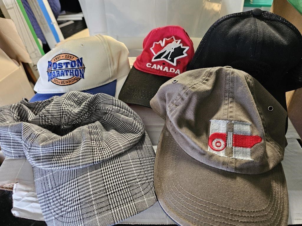 Group of baseball caps