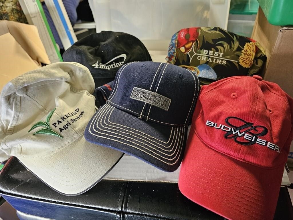 Group of baseball caps