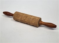 Early Wooden Springerle Rolling Pin