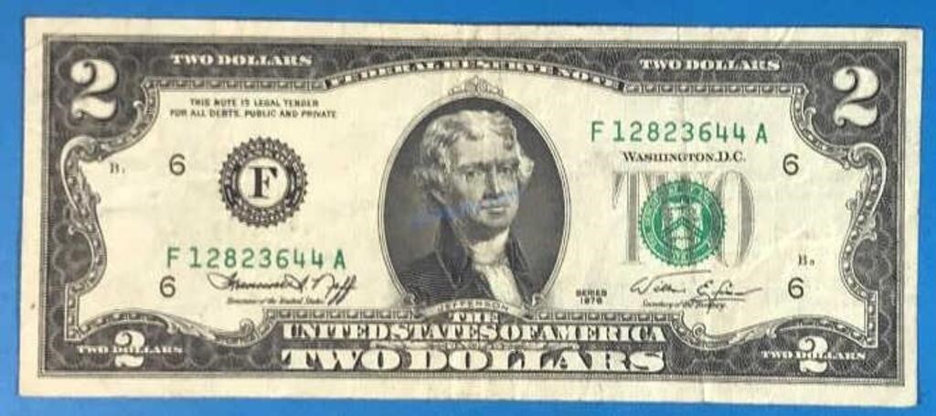 1976 $2 USA Banknote