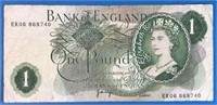 1 Pound Great Britain Banknote