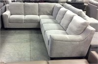 2 pc fabric sectional sofa