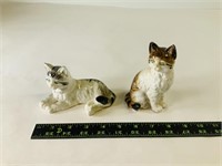 2pcs ceramic cat statues