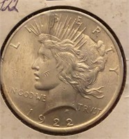 1922 Peace Silver Dollar