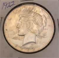 1922 Peace Silver Dollar