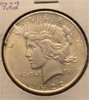 1922 Peace Silver Dollar