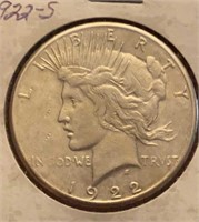 1922-S Peace Silver Dollar