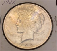 1922 Peace Silver Dollar