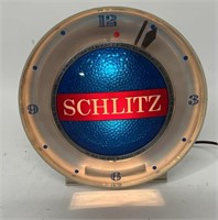 SCHLITZ BEER ELECTIC CLOCK