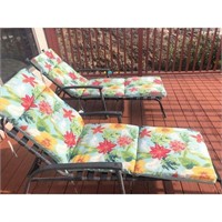Reversible Outdoor Chaise Lounge Cushion