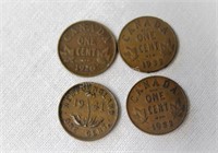 1920 - 1941 Newfoundland & Canada One Cent Coins