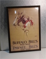 Buffalo Bills Wild West Lithograph 22"X31"