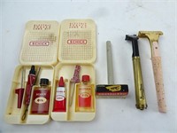 Lot of Vintage Shaving Items - Shaver Lube Kits