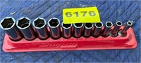 Set of Snap-On 3/8" Drive Deep Well Sockets