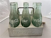 Coca Cola 6-Bottles in Metal Carrier