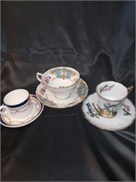 Antique authentic miniature tea cup/saucer bundle