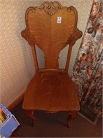 Antique oak wood chair