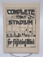 Rare 1923 Memorial Stadium Fundraising Brochure
