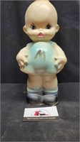 Chalkware kewpie angel winged doll