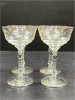 Rock Sharpe Crystal Champagne "Normandy" Glasses