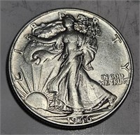 1946 AU Grade Walking Liberty Half Dollar