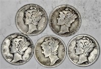 5 Better Early Date Mercury Dimes