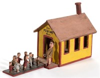 AMERICAN FOLK ART CARVED AND PAINTED "PODUNK"