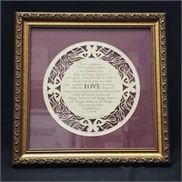Framed "Love is Patient..."