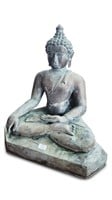 Large Bronze Seated Buddha,