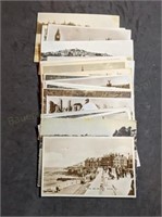 Group of Real Picture Postcards and Black and whit