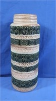 Green & Tan Vase marked 289-41 W Germany