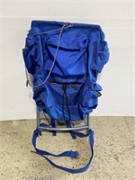 Aluminum framed backpacking pack