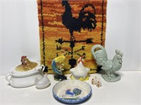 Vintage 12-pc rooster collection
