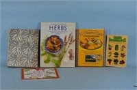Assorted Books about Plants, Herbs, and a Cookbook