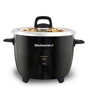 $ 57 Elite Gourmet 10-Cup Rice Cooker with Glass