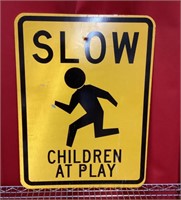 Slow Children At Play sign 18x24