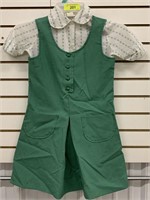 VINTAGE GIRL SCOUT DRESS AND SHIRT SIZE 8