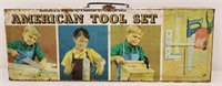 Vintage metal American Tool Set box, see photos