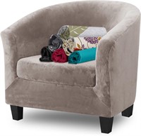 2pc  Slipcover for Club Chair, Round Barrel
